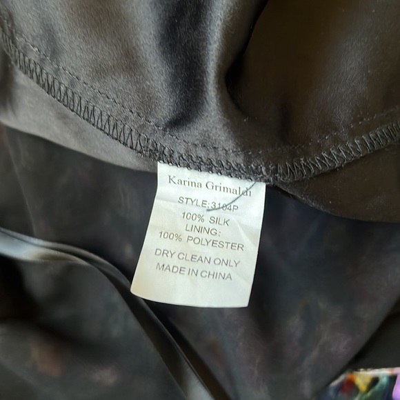 Katina Grimaldi silk dress, sz M - Picture 6 of 6